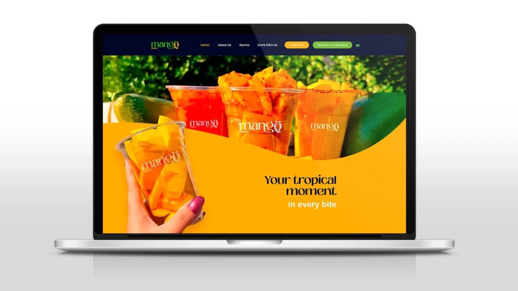 Site Mango Fresh: como a Eagence sesenvolveu uma experiência digital moderna e estratégica