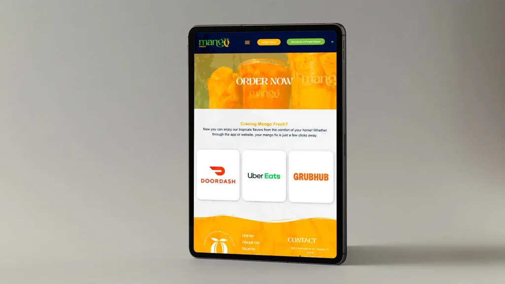 Site Mango Fresh: como a Eagence sesenvolveu uma experiência digital moderna e estratégica
